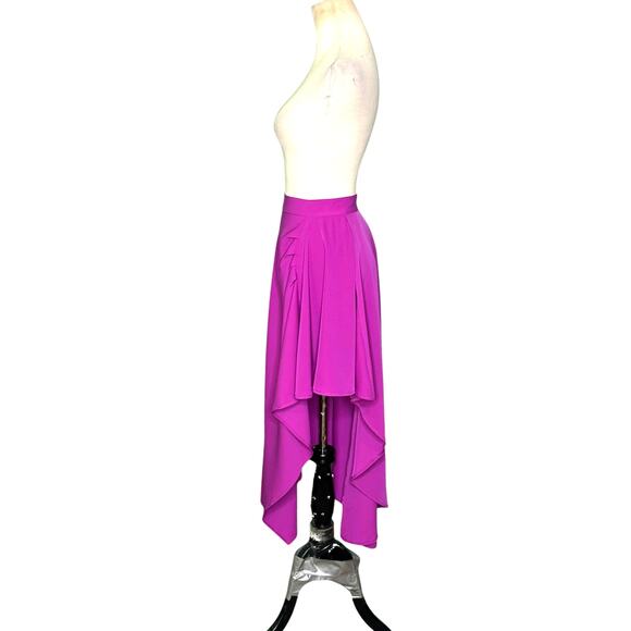 Fuchsia asymmetrical hi low skirt size Small - Picture 7 of 10